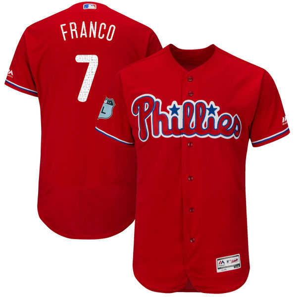 2017 MLB Philadelphia Phillies #7 Franco Red Jerseys->->MLB Jersey